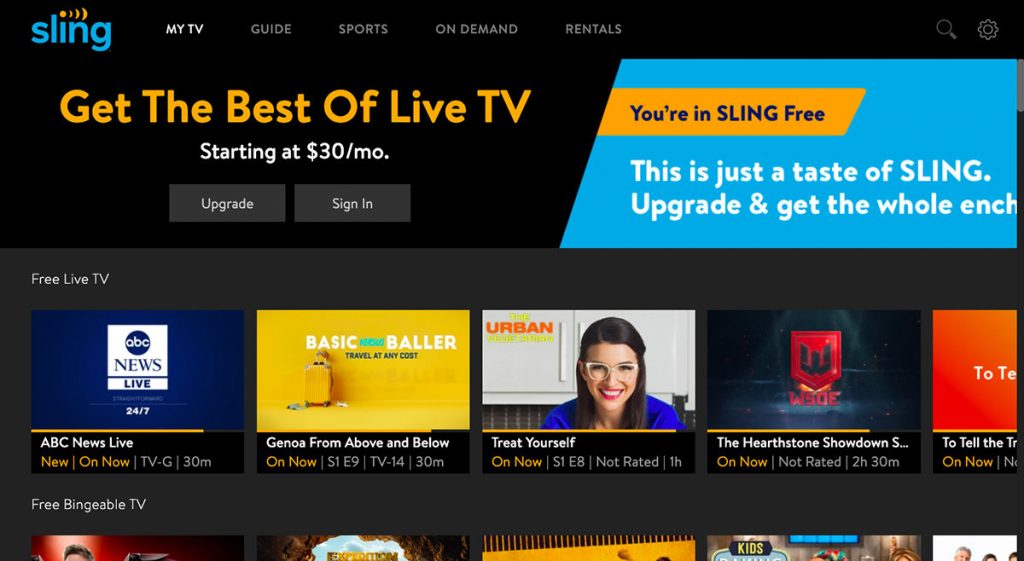 Sling TV Free Trial