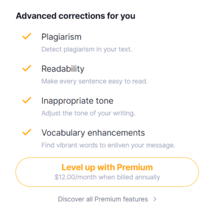 Grammarly - Premium Plan