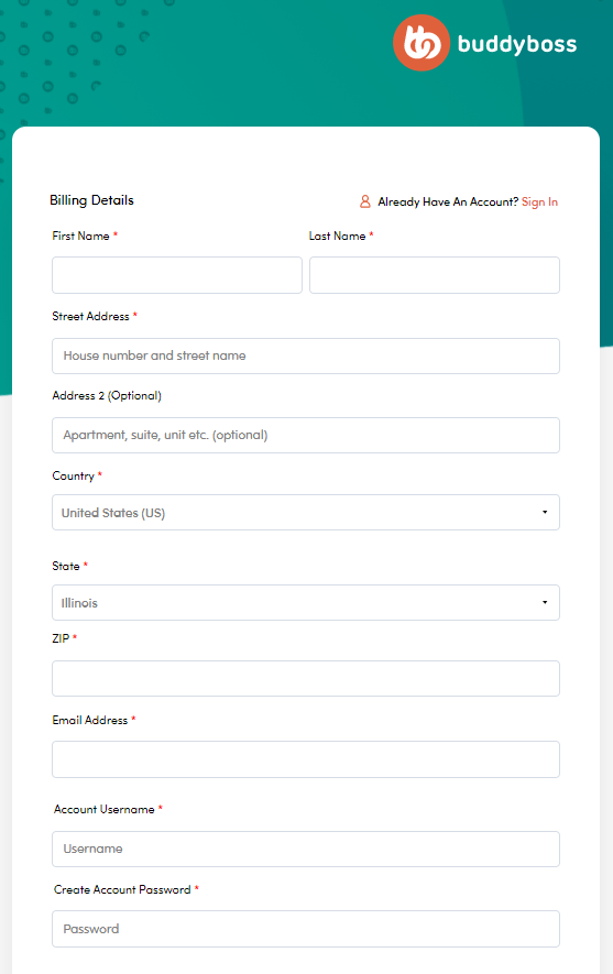 BuddyBoss - Create A Account BuddyBoss - Create A Account
