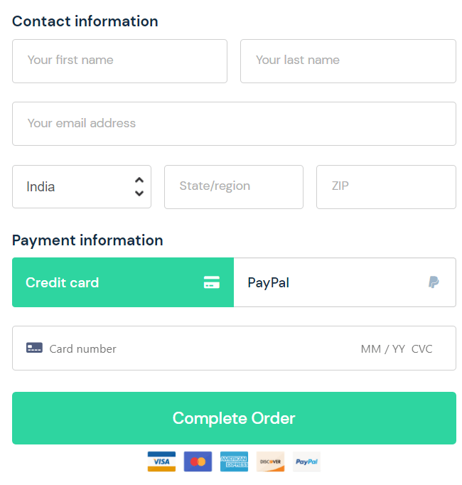 Payment Details