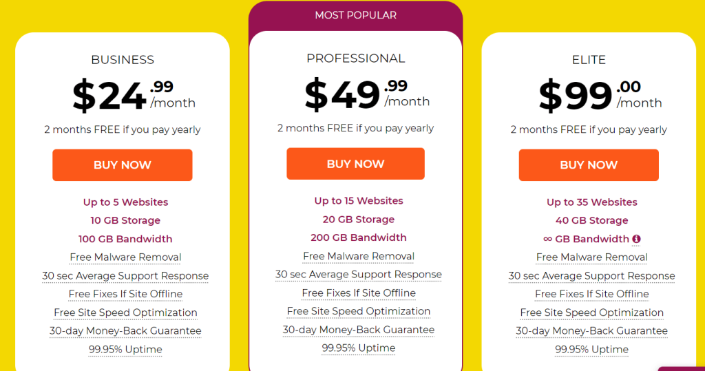 WPX Hosting Pricing WPX Hosting Pricing