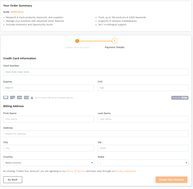 Jungle Scout - Payment Detailed