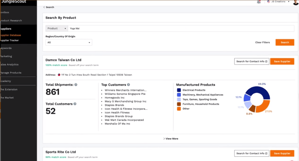 Jungle Scout - Supplier Database Jungle Scout - Supplier Database