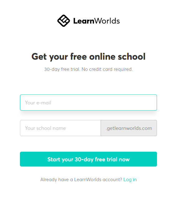 LearnWorlds - Create Account