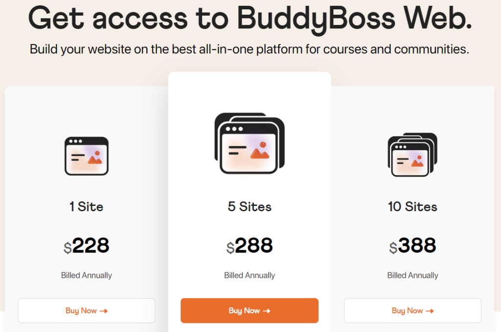 BuddyBoss - Pricing Plan