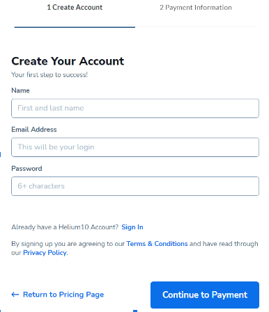  Helium 10 - Create A Account