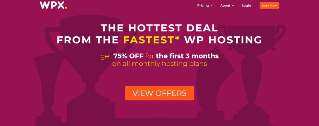 WPX Hosting Homepage WPX Hosting Homepage