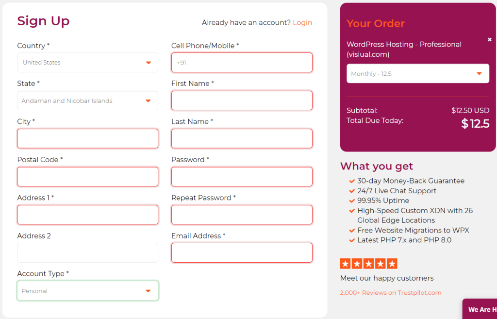 WPX Hosting - Sign Up WPX Hosting - Sign Up