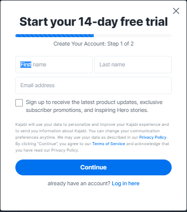 Kajabi Black Friday Sale-Create an account Kajabi Black Friday Sale-Create an account