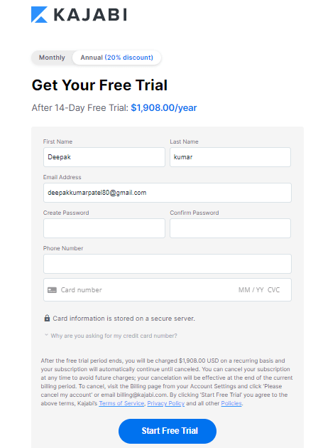    Kajabi Free Trial