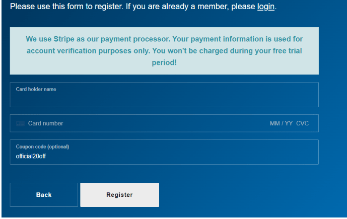 Your payment information