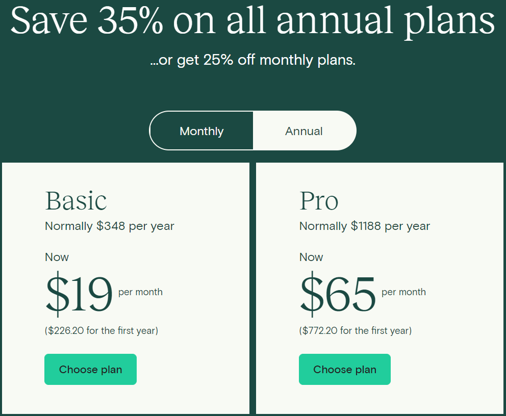Choose Plan Choose Plan