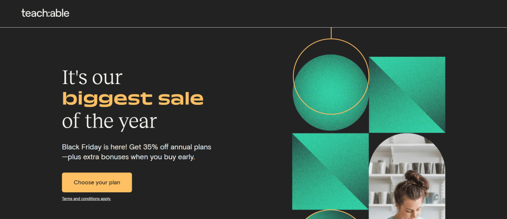 Teachable Black Friday Page Teachable Black Friday Page