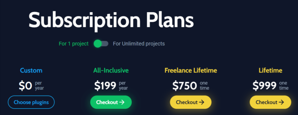 Crocoblock Pricing Crocoblock Pricing