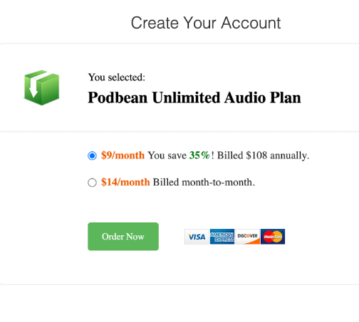  Podbean Unlimited Audio Plan