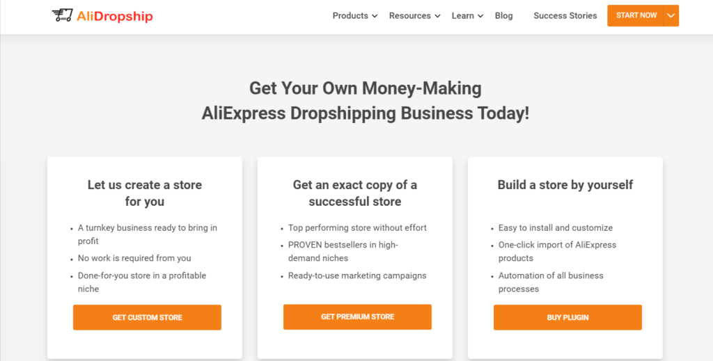 AliDropship Homepage