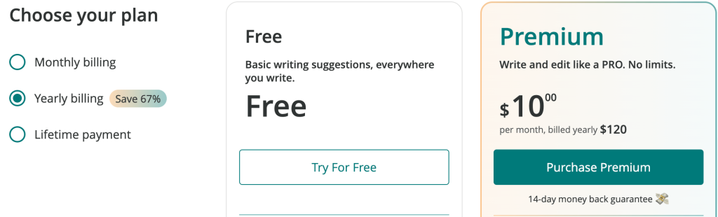 ProWritingAid Discount - Pricing Page ProWritingAid Discount - Pricing Page