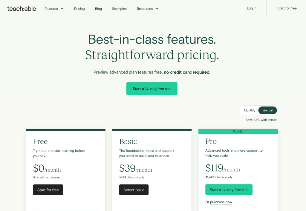 Teachable Free Trial - Pricing Teachable Free Trial - Pricing
