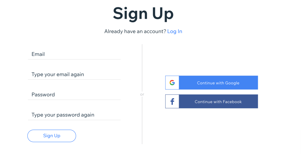 Create Account Create Account