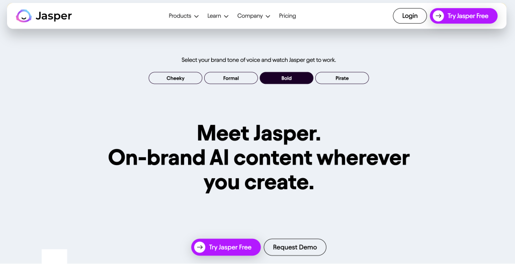 Jasper AI Official Website